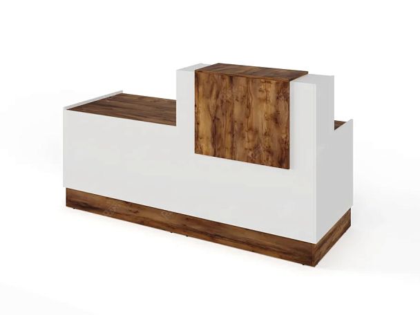 RTD090-200-SH ТАНДЕМ / TANDEM Стойка ресепшн 4-200 2000х700х1200 Таксония шоколадная - Вид 1