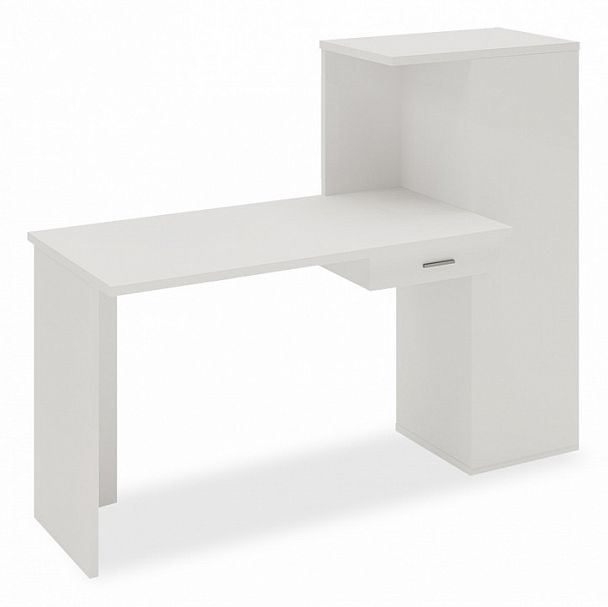 Стол письменный Домино Lite СКЛ-ПРЯМ120+ШК Белый - Вид 1