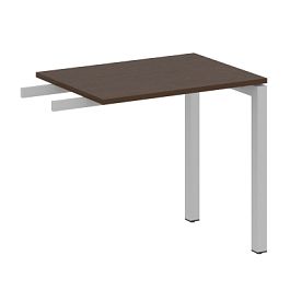Metal System Quattro Приставной элемент на П-образном м/к 50БП.ПР-2 Венге/Серый металл 800*600*750 - Фото предпросмотра