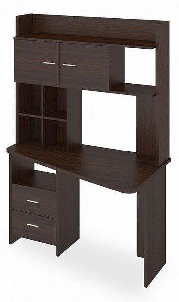 Стол компьютерный Домино Lite СКЛ-Трап120+НКЛХ-120 В ПРАВ Венге правый - Вид 1