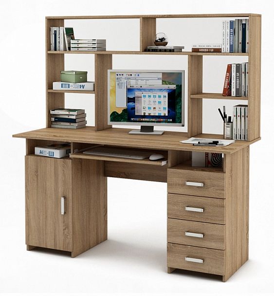 Стол компьютерный Лайт-7К СН - Вид 1