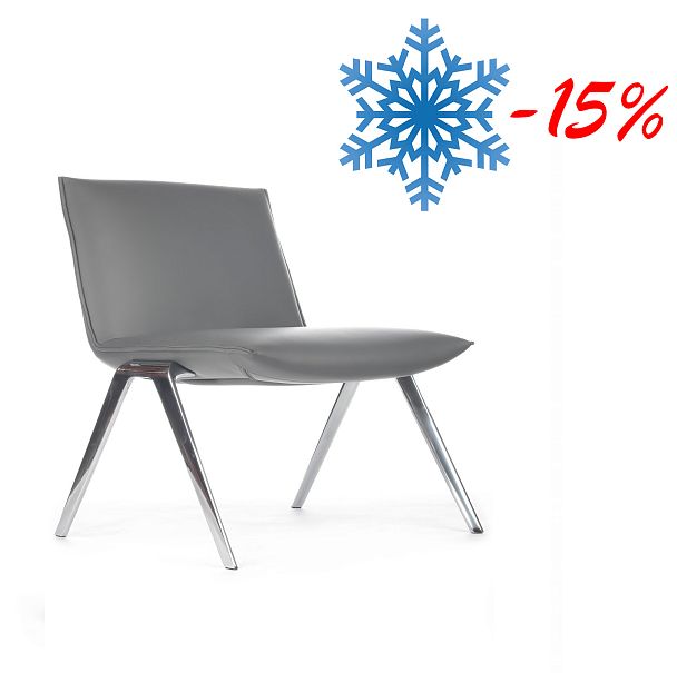 Кресло Essex F2313 Серое экокожа-микрофибра (NX9721) - Вид 3