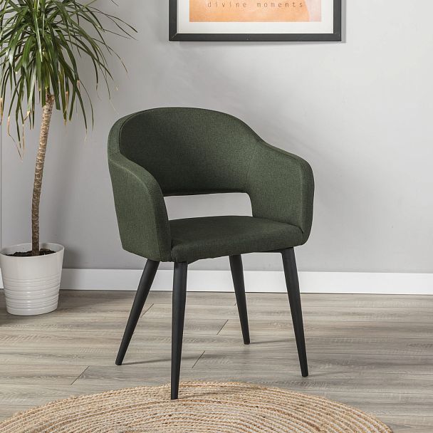 Кресло Oscar тёмно-зеленый/черный - Вид 8