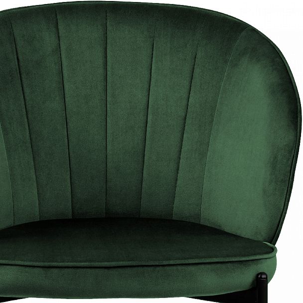 Комплект кухонных стульев Миэль зеленый велюр/черный, 2 шт. - Вид 7