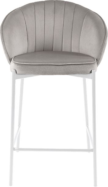Комплект полубарных стульев Миэль светло-серый/белый, 4 шт. - Вид 2