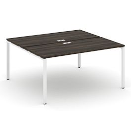 Concept Рабочая станция на 2 места CN.DRS-004 Дуб Мали/Металл Белый 1580*1480*750 - Фото предпросмотра