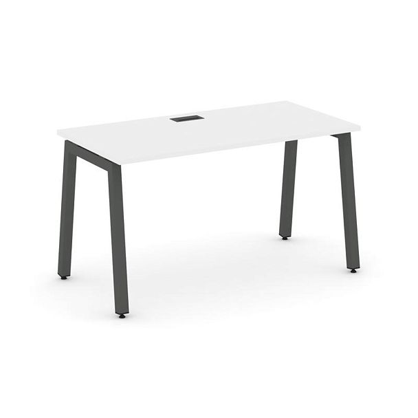 Стайл Проджект Стол письменный SN-5A.SP-011 Белый/Металл Антрацит 980*700*750 - Вид 1