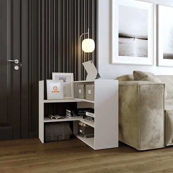 Стеллаж универсальный Ларго 1, белый - Вид 8