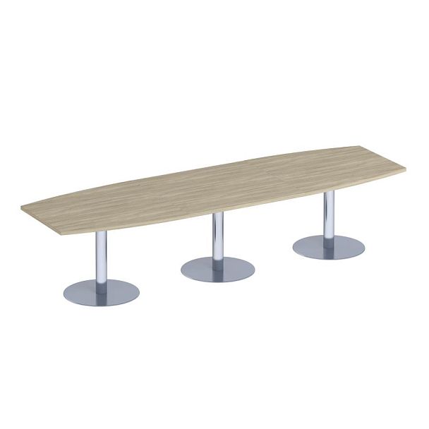 Стол для переговоров на опорах-колоннах Патриот ПТ 144 дуб скандинавский - Вид 1