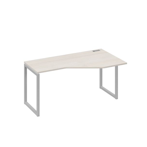 Стол эргономичный правый "Техно" на металлокаркасе QUATTRO A4 А4 Б4 056 БП дуб / металлокаркас серый - Вид 1