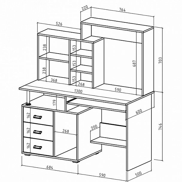 Стол компьютерный Имидж-61 - Вид 2