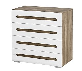 Спальня "Наоми" КМ-09 дуб каньон/белый глянец МF07 - Фото предпросмотра