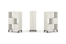 Стайл Проджект Набор стеллажа 1 сторон., 3 яр. SN.NS-321 Дуб Наварра/Металл Антрацит 754*400*1248 - Фото предпросмотра