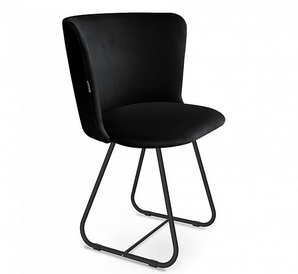 Стул Sheffilton SHT-ST36/S38 на металлокаркасе ночное затмение/черный муар - Вид 1