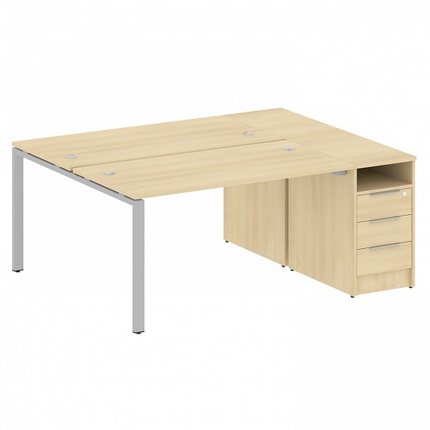 Рабочая станция "Metal System" БП.РС-СТП-2.3 акация/серый - Вид 1