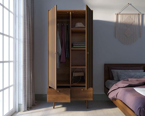 Шкаф двухстворчатый Berber принт 20 арт BB16/Print_20 - Вид 2