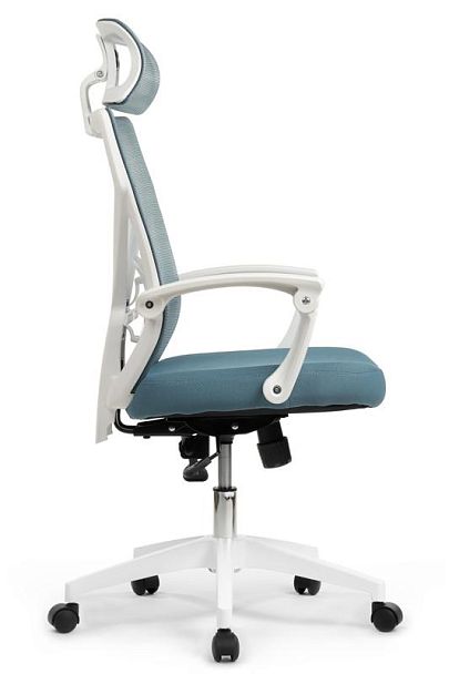 Кресло Oliver RCH W-203AC Белый пластик/Синий - Вид 2