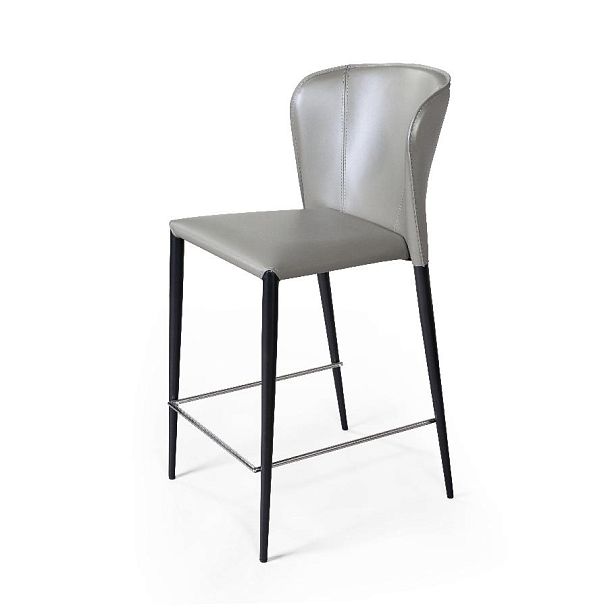 Стул полубарный Albert, кожа тауп - Вид 6