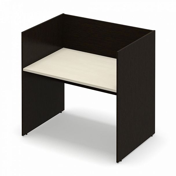 Стол офисный рабочий "Система-M" ПК-ССМ-СТ1С120Х81ЭР/Д-В2-180 клен - Вид 1