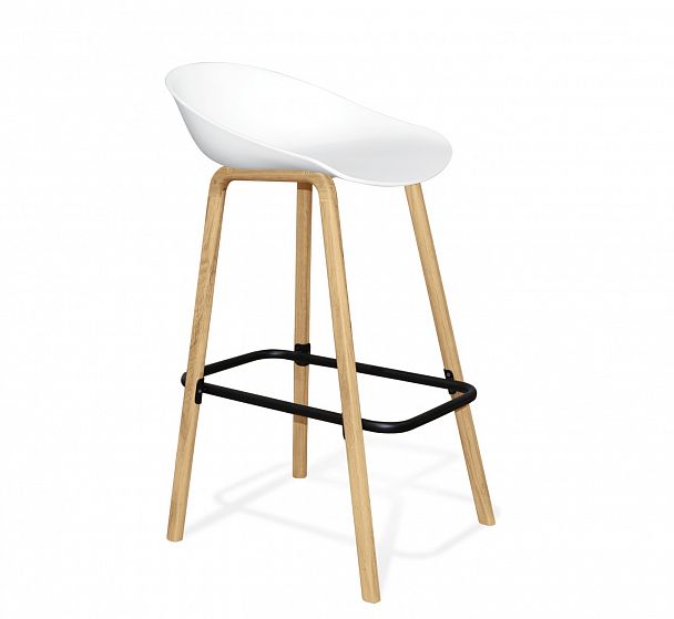 Стул барный Sheffilton SHT-ST19/S94 белый белый/прозрачный лак - Вид 2