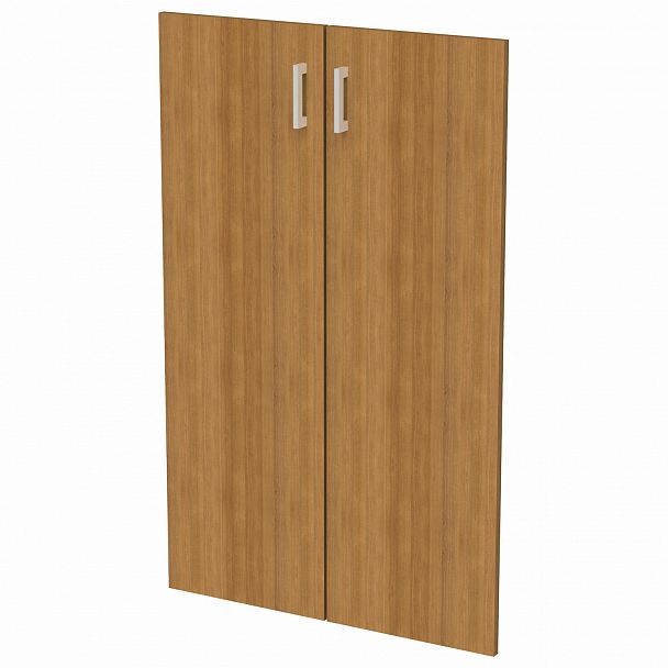 Дверь ЛДСП средняя "Арго", КОМПЛЕКТ 2 шт., 355х18х1120 мм, орех, А-610 - Вид 2