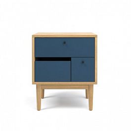 Тумба прикроватная "Brost" дуб выбеленный, эмаль - Фото предпросмотра