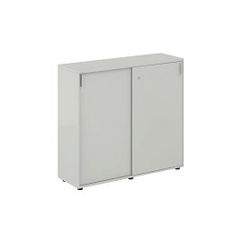 Шкаф купе 1238х400х1125 средний, с замком / корпус цвет: серый бархат, двери цвет: серый бархат Сигма / Sigma - Фото предпросмотра