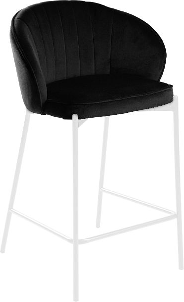 Полубарный стул Миэль черный/белый - Вид 3
