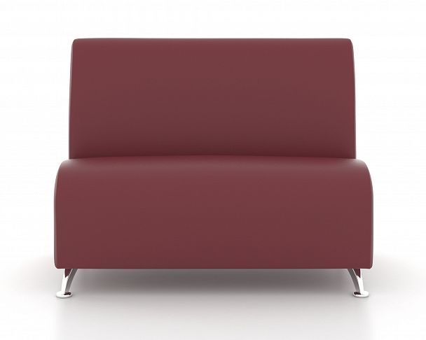 Диван двухместный "Интер хром" черный - Вид 8