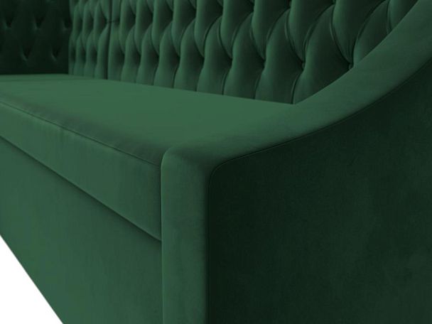 Кухонный угловой диван Мерлин левый (полностью велюр зеленый) - Вид 4