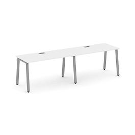 Стайл Проджект Рабочая станция 1 сторон. SN-6A.ORS-003 Белый/Металл Серый 2760*600*750 - Фото предпросмотра
