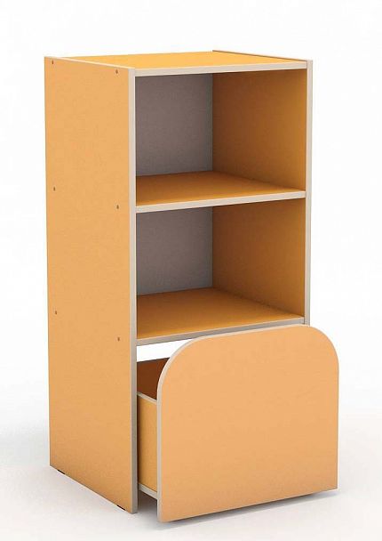 Секция 3-х ярусная с выкатным ящиком для Стенки "Антошка" - Вид 2