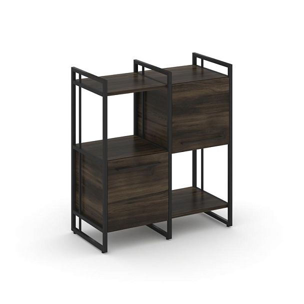 Rift Шкаф комбинированый RF.NS-005 Дуб Мали/Металл Черный 820*396*924 - Вид 1