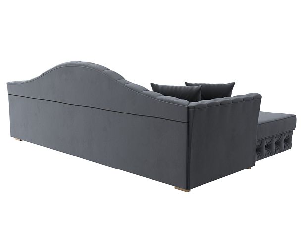Диван угловой Артис левый угол Велюр серый - Вид 6