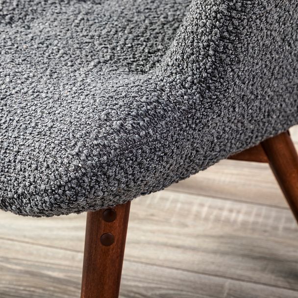 Кресло Хайбэк темно-серый/т.орех - Вид 15