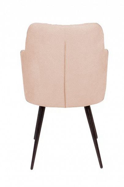 Стул поворотный на 90 градусов, функция возврата, антишум Hunt Ромб, бархат бежевый 5 / чёрный конус - Вид 5