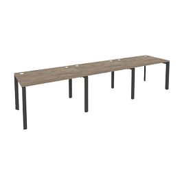 Onix Рабочая станция на П-образном м/к O.MP-RS-3.2.8 Тиквуд темный/Антрацит металл 3540*800*750 - Фото предпросмотра