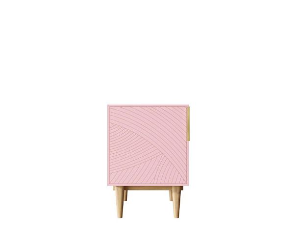 Тумбочка с дверкой Line LN08/GR1/pink - Вид 1