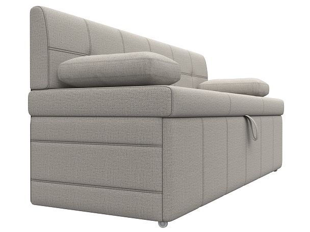 Диван кухонный прямой Лео Рогожка бежевый - Вид 3