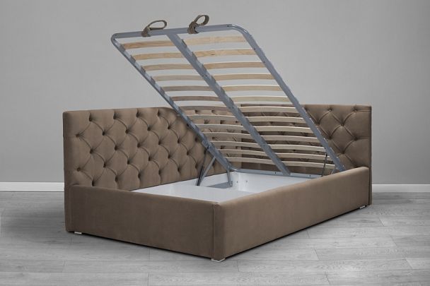 Кровать «Оливия» темно-бежевая - Вид 3