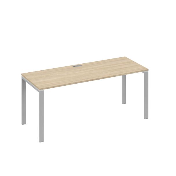 Стол письменный на металлокаркасе UNO A4 А4 Б1 016 БП дуб скандинавский / металлокаркас серый - Вид 1