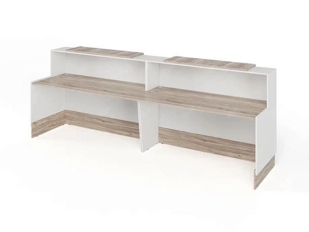 RTD088-320-MA ТАНДЕМ / TANDEM Стойка ресепшн 3-320 3200х700х1200 Дуб Маувелла - Вид 2