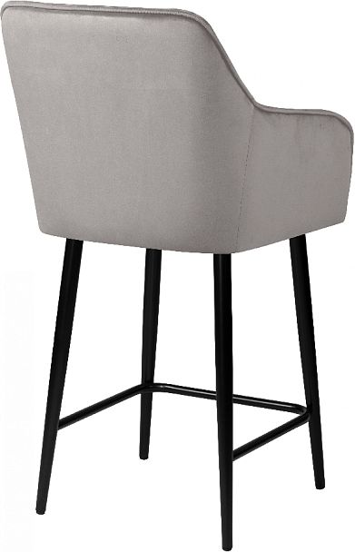 Полубарное поворотное кресло Мони К, Confetti silver/черный - Вид 5