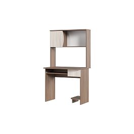 СТОЛ КОМПЬЮТЕРНЫЙ №2 (0,9х1,58х0,6) шимо темный/шимо светлый - Фото предпросмотра