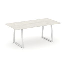 Style Project Direct Direct Стол переговорный SN-6T1.SPRG-198.3 Дуб Наварра/Металл Белый 1980*980*750 - Фото предпросмотра