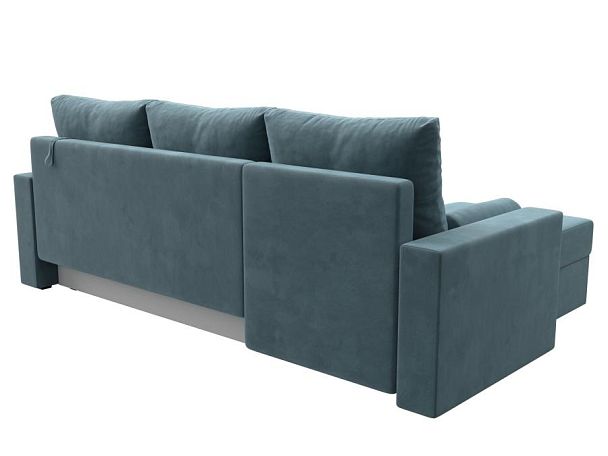 Диван угловой Верона Лайт угол левый (полностью велюр бирюзовый) - Вид 6