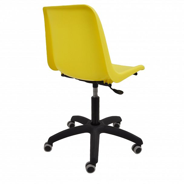 Кресло "Vicenza SW на черной крестовине Somalia" желтый - Вид 2