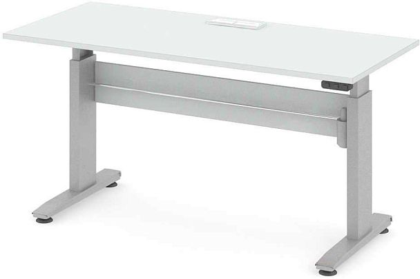 Стол офисный рабочий "Трансформер"  ПК-ТРС-СТ180Х80КК/ЭРД-В1-76 белый - Вид 1