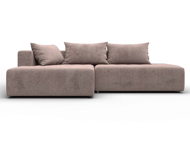 Диван угловой Лига-103 НПБ угол левый Велюр бежевый - Вид 2