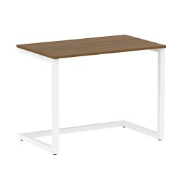 Home Office Стол письменный VR.SP-2-98 Орех/Белый металл 980*600*750 - Фото предпросмотра